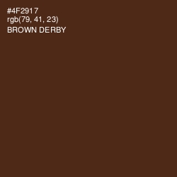#4F2917 - Brown Derby Color Image